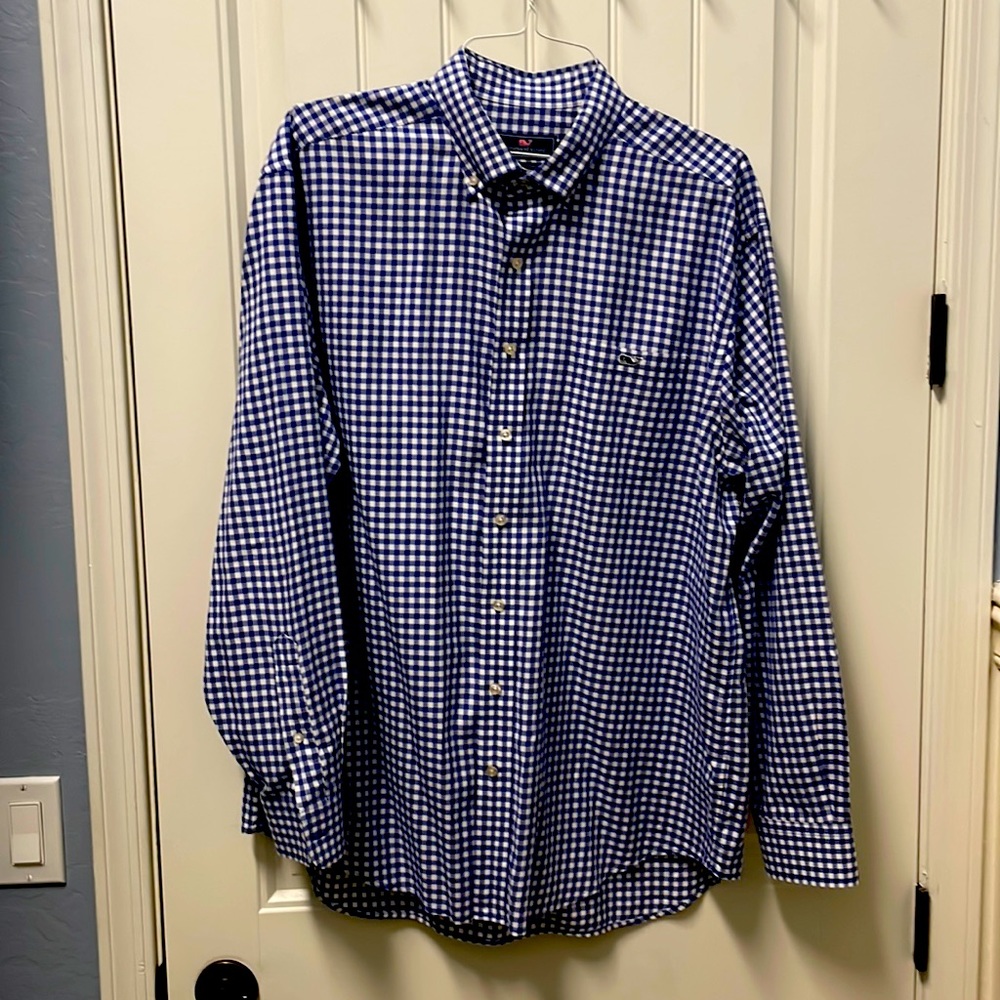 Vineyard Vines Classic Fit Tucker Shirt Extra Large Blue